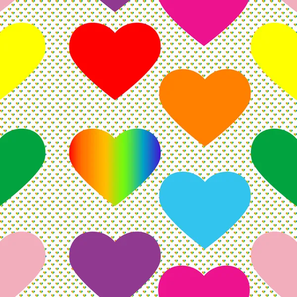 Valentine hearts pattern — Stock Photo, Image