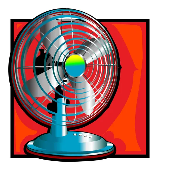 Retro viento ventilador clip arte — Foto de Stock