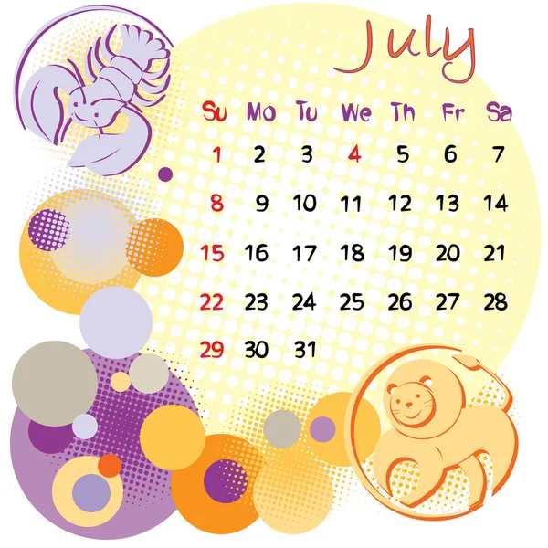 Juli 2012 Feiertage — Stockfoto