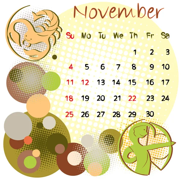 Feiertage im November 2012 — Stockfoto
