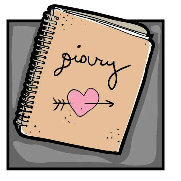Diary clip art — Stock Photo, Image