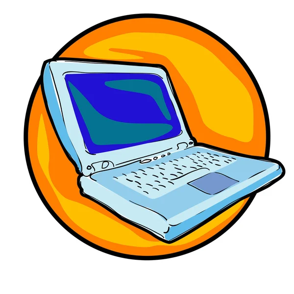 Clipartów laptopa — Zdjęcie stockowe