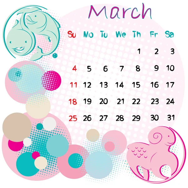 Feiertage im März 2012 — Stockfoto