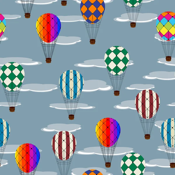 Sıcak hava balonu deseni — Stok fotoğraf
