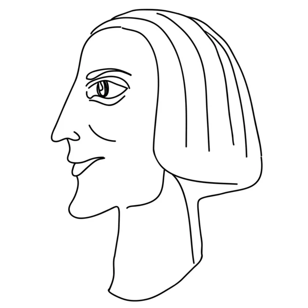 Kopf Karikatur 7 — Stockfoto