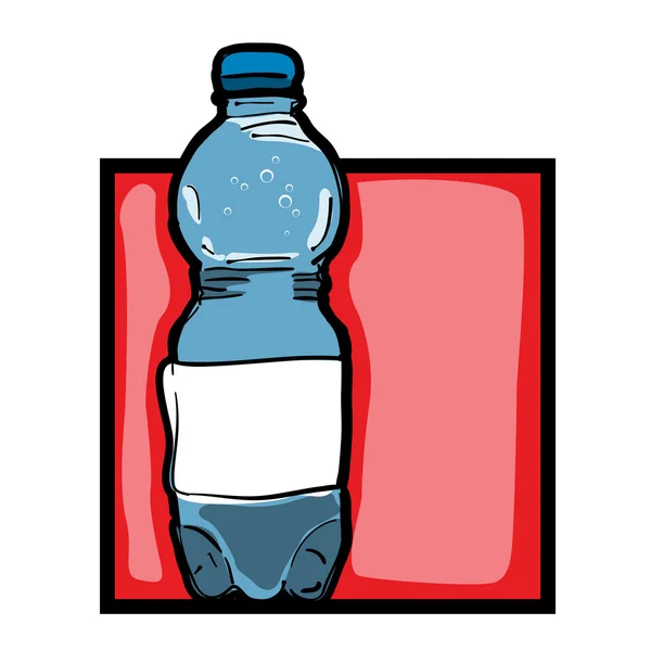 Кліп-арт пляшка води — стокове фото