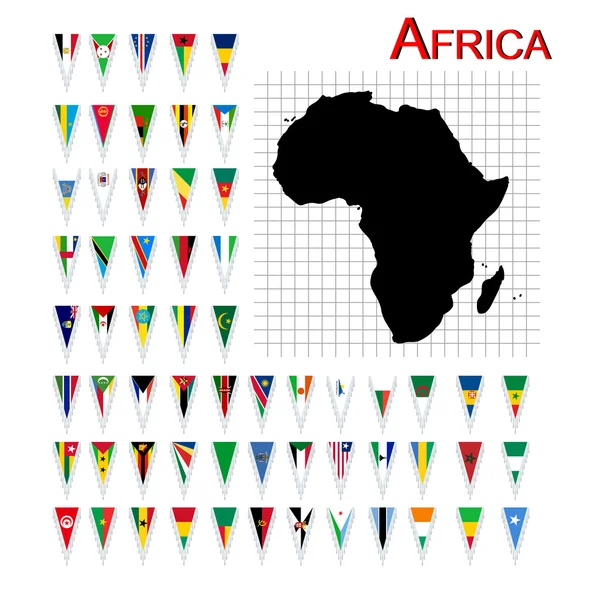 Flags of Africa — Stock Photo, Image