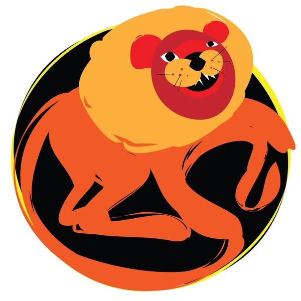 Zodiac sign aslan — Stok fotoğraf