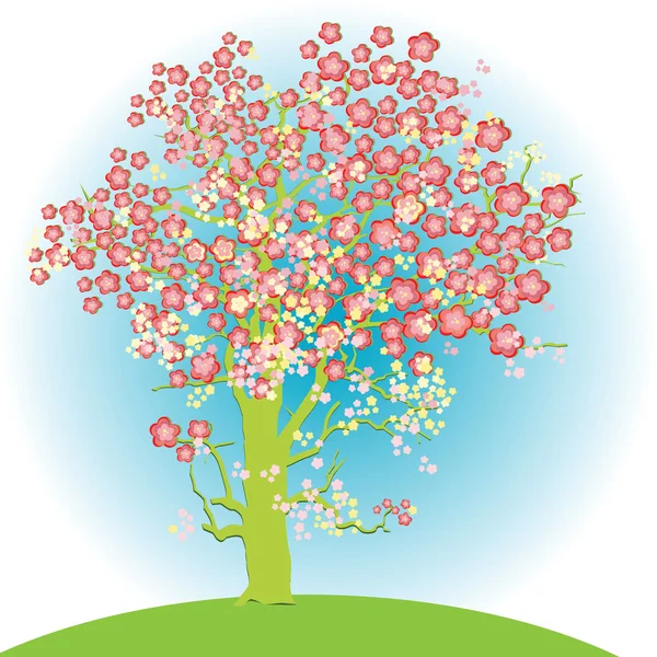 抽象春天树 — 图库照片