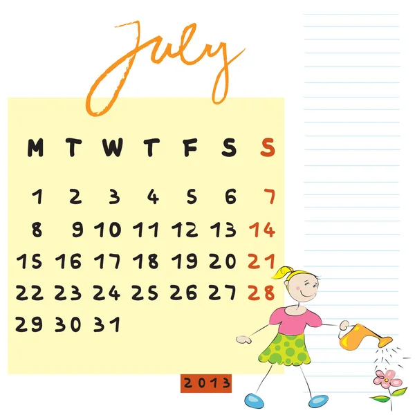 Julho 2013 crianças — Fotografia de Stock