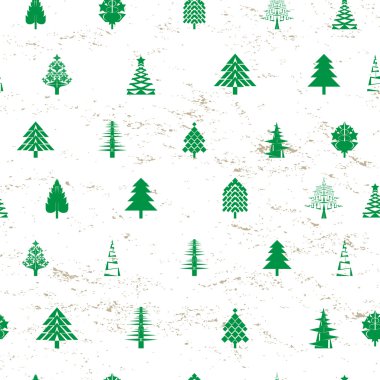 Abstract christmas tree pattern clipart