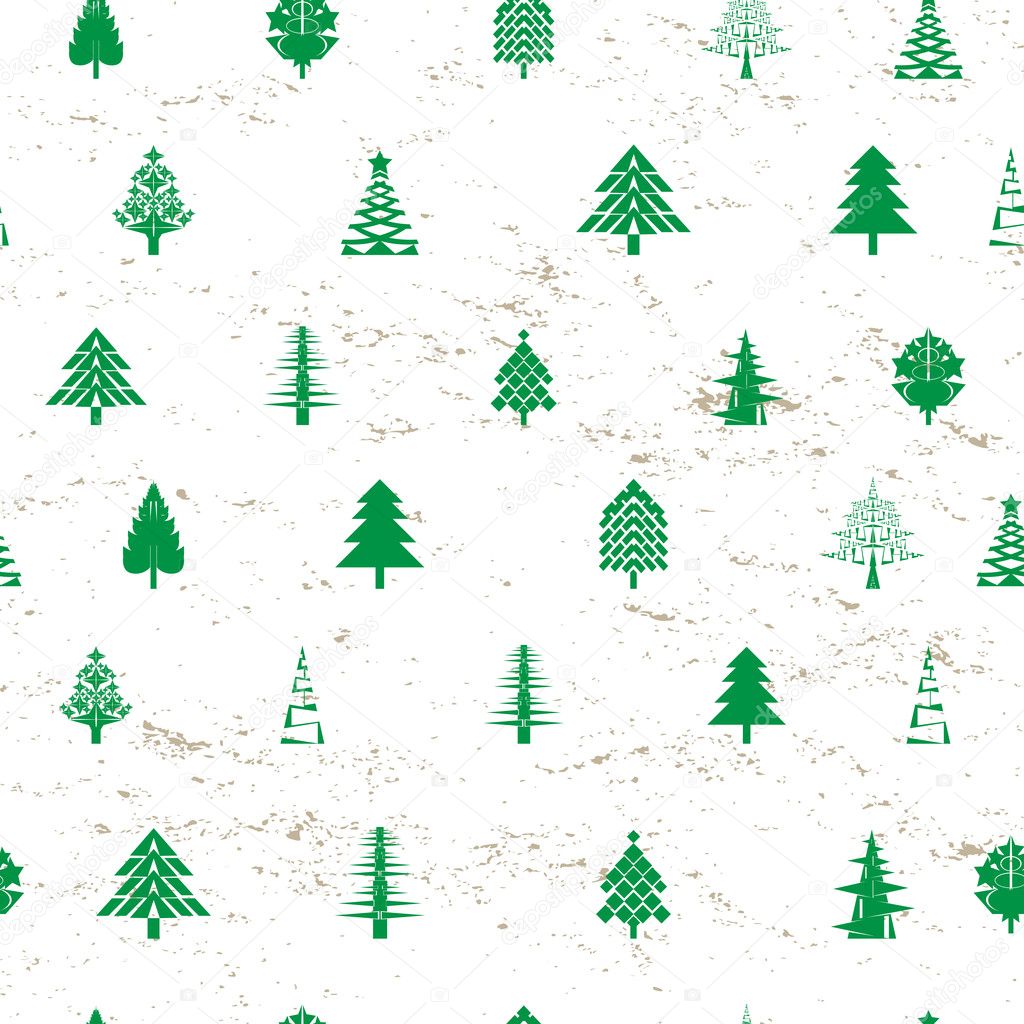 Abstract christmas tree pattern