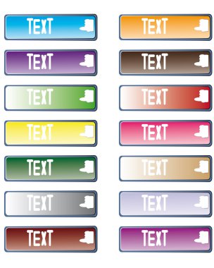 Set of color search bars. clipart