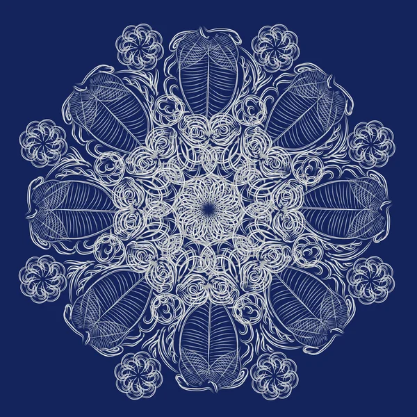 Fleur vectorielle isolée abstraite — Image vectorielle