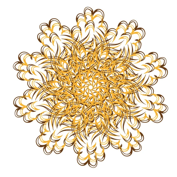 Абстрактный изолированный векторный цветок — стоковый вектор