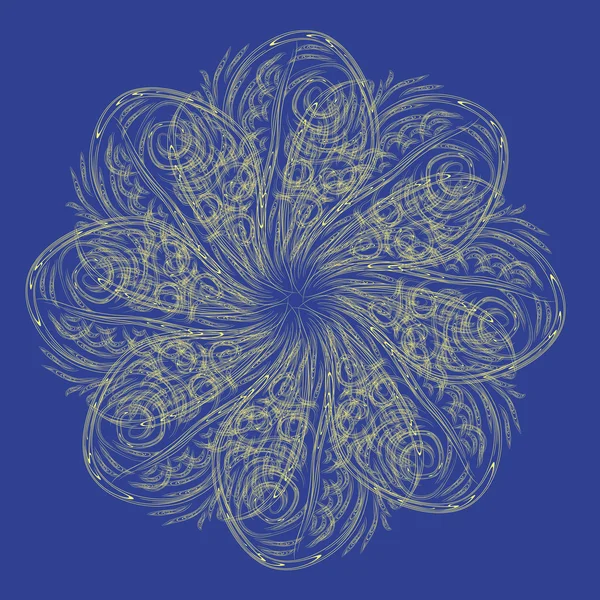 Абстрактный изолированный векторный цветок — стоковый вектор