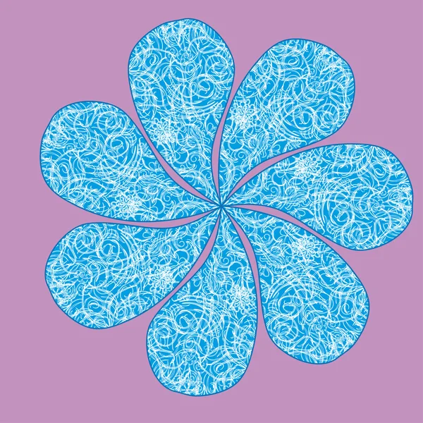 Flor vectorial aislada abstracta — Vector de stock