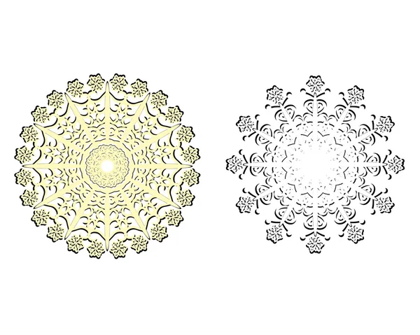 抽象孤立的矢量花 — 图库矢量图片