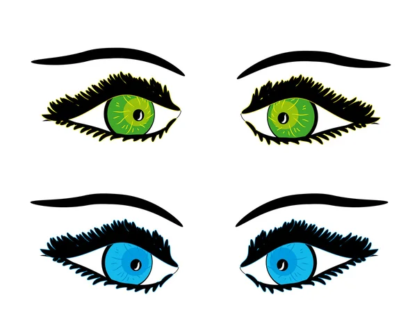 Абстрактный женский векторный глаз — стоковый вектор