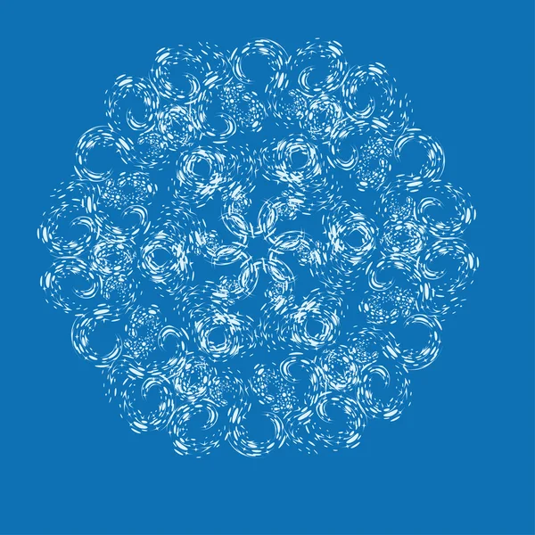 Abstrakt isolerade vektor snöflinga — Stock vektor