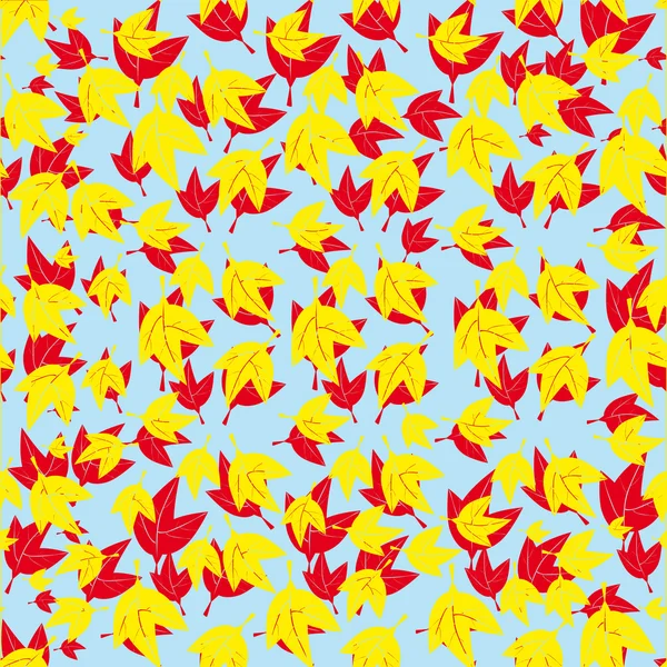 Abstraktes Muster mit Herbstblättern — Stockvektor