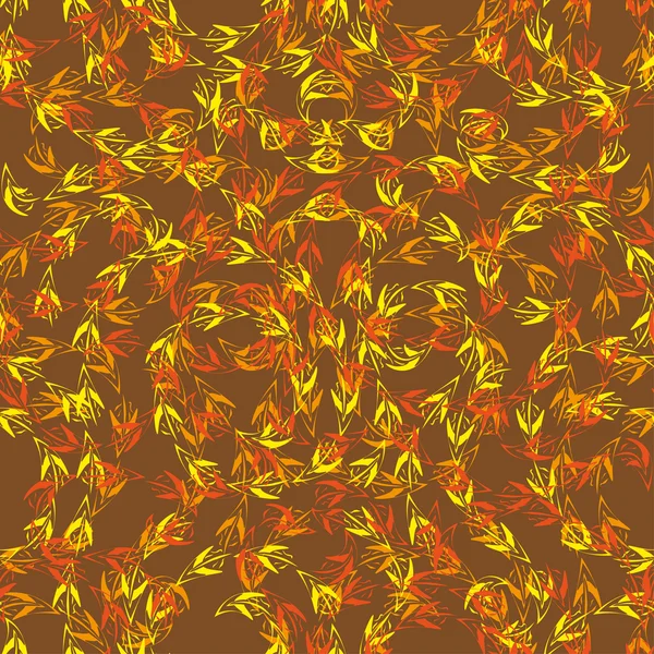 Abstract patroon met herfst bladeren — Stockvector