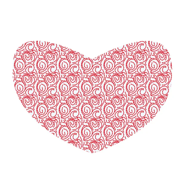 Ilustrace s láskou abstraktní srdce — Stockový vektor