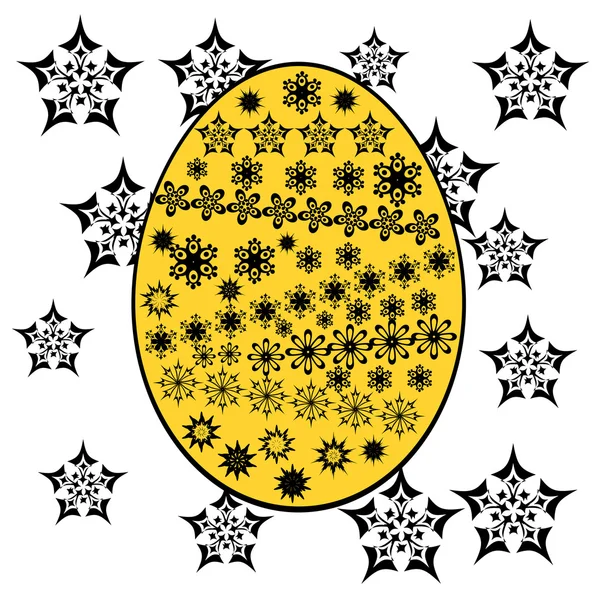 蛋上孤立的背景 — 图库矢量图片