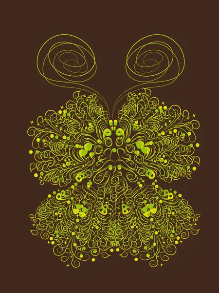 孤立的背景上的蝴蝶 — 图库矢量图片