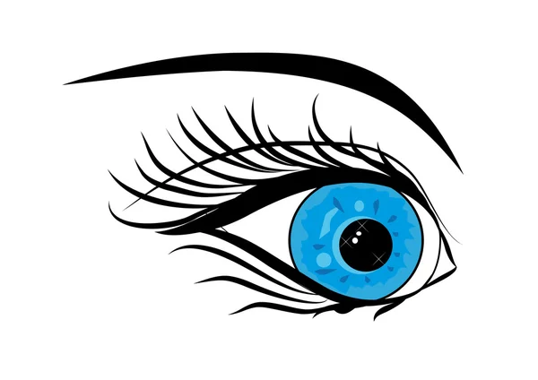 Olho azul — Vetor de Stock