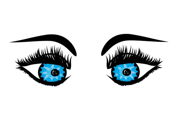 Голубые глаза — стоковый вектор