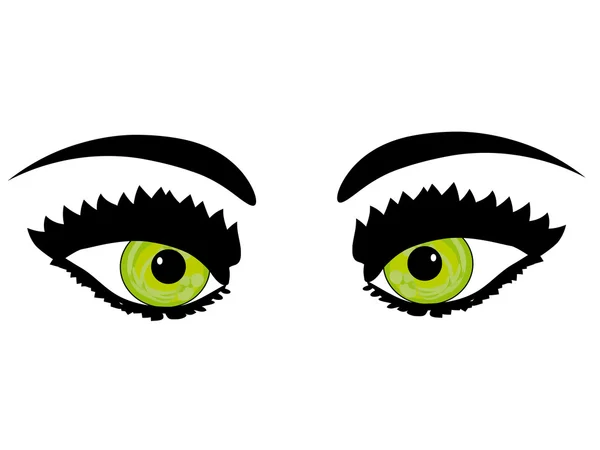 Yeşil göz — Stok Vektör