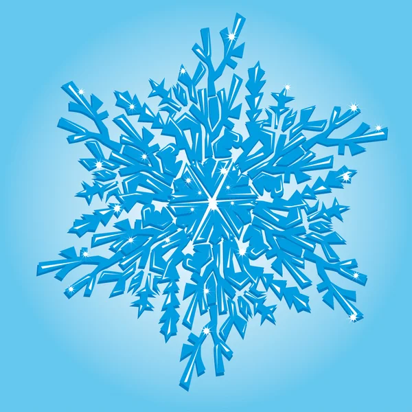 抽象孤立的矢量雪花 — 图库矢量图片