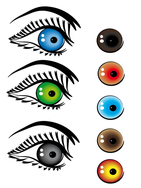 Зелені очі — стоковий вектор