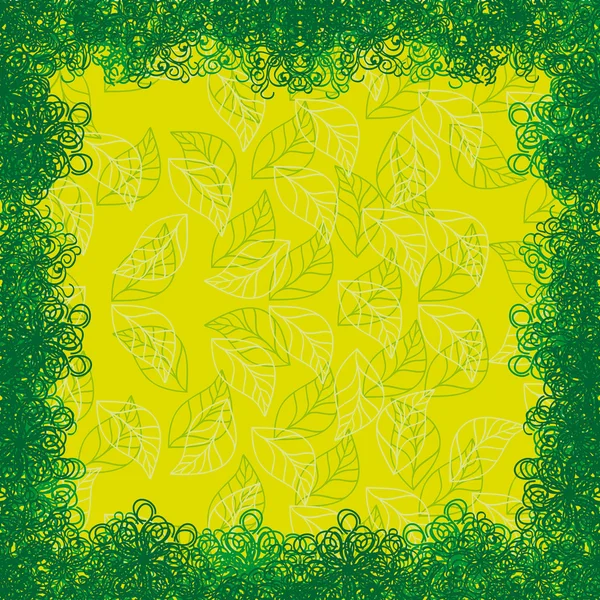 Cadre de fleur abstrait — Image vectorielle