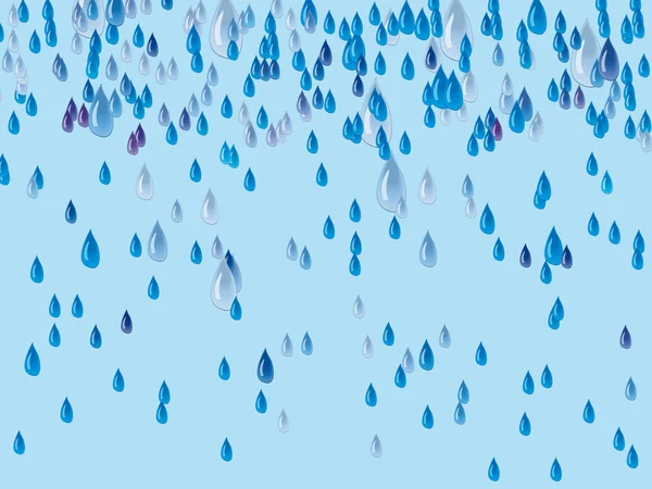 Fondo abstracto con gotas de lluvia — Vector de stock