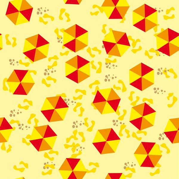 Sömlös struktur med flerfärgade parasoller — Stock vektor