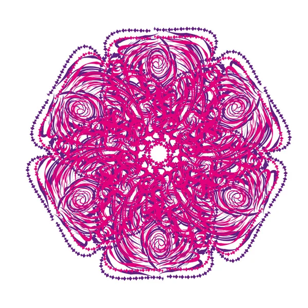Abstracte geïsoleerde vector bloem — Stockvector