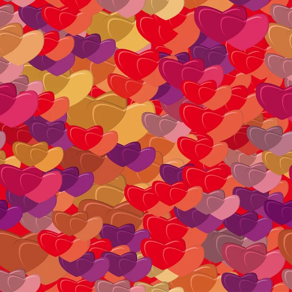 Vector pattern with hearts — Stock Vector