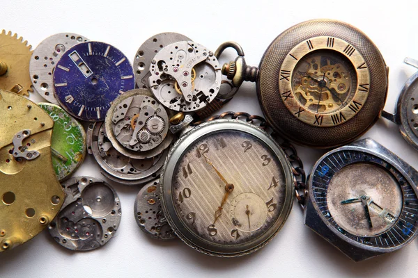 Vecchi orologi — Foto Stock