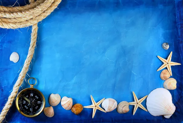 Ročník mořské pozadí — Stock fotografie