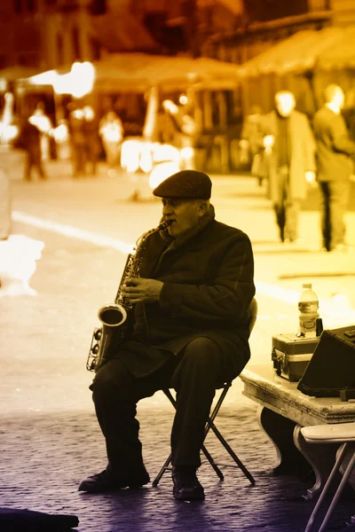 거리 음악가 — 스톡 사진