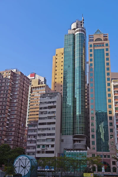 Ουρανοξύστες στο Χονγκ Κονγκ — Φωτογραφία Αρχείου