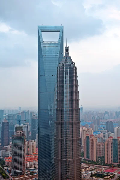 상하이 고층 빌딩, 푸동 — 스톡 사진