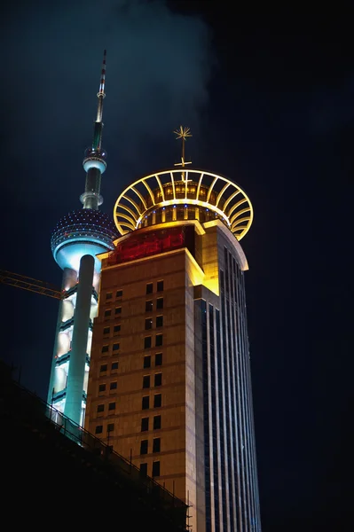 Orientalischer Perlenturm in Shanghai, China — Stockfoto