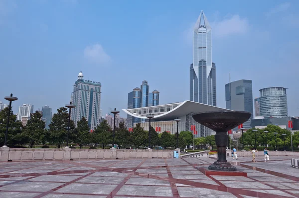 Modern Office Buildings in Shanghai Pudong China Skyline — Zdjęcie stockowe