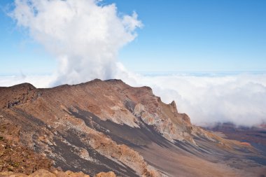 Haleakala volkan ve krater maui hawaii