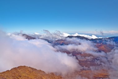 Haleakala volkan ve krater maui hawaii