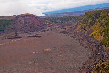 Kilauea Volcano on Big Island of Hawaii clipart