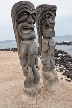 pu'uhonua o honaunau tarihi Milli Parkı, big Island hawaii